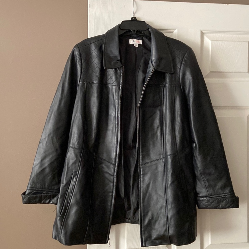 Genuine Leather Denim and Company Jacket
